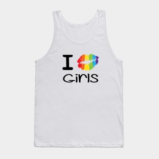 I Kiss Girls LGBT Pride Tank Top